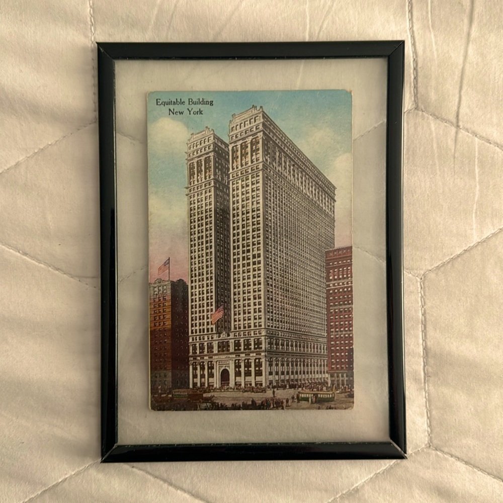 Framed Antique Postcard